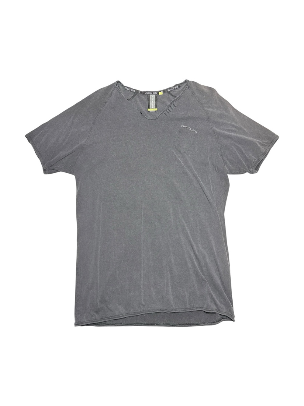 Ibiza Designed Ushuaia Grey Grunge T-shirt Size XL